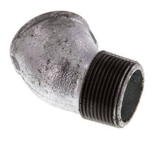 Rp 1 1/4'' x R 1 1/4'' F/M Zinc plated Cast iron 45 deg Elbow Fitting 25 Bar