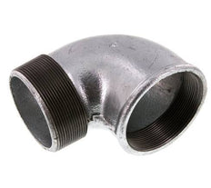 Rp 3'' x R 3'' F/M Zinc plated Cast iron 90 deg Elbow Fitting 25 Bar