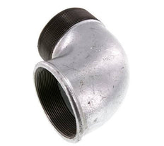 Rp 3'' x R 3'' F/M Zinc plated Cast iron 90 deg Elbow Fitting 25 Bar