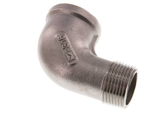 3/4'' NPT x 3/4'' NPT F/M Stainless steel 90 deg Elbow Fitting 16 Bar