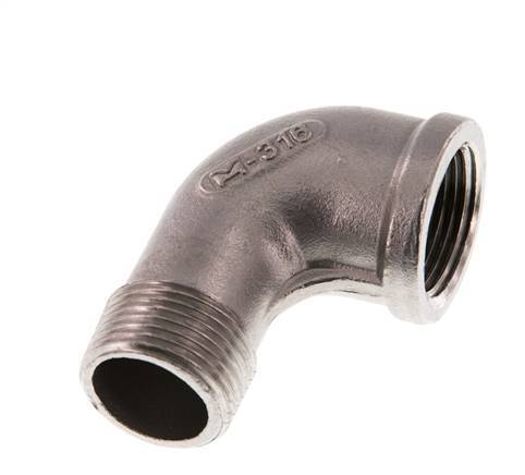 3/4'' NPT x 3/4'' NPT F/M Stainless steel 90 deg Elbow Fitting 16 Bar