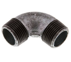 R 1'' Male Zinc plated Cast iron 90 deg Elbow Fitting 25 Bar