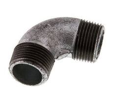 R 1'' Male Zinc plated Cast iron 90 deg Elbow Fitting 25 Bar