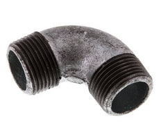 R 1'' Male Zinc plated Cast iron 90 deg Elbow Fitting 25 Bar