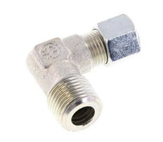R 1/2'' Male x 10L Zinc plated Steel 90 deg Elbow Fitting 315 Bar DIN 2353