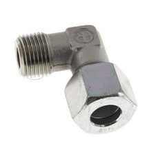 R 1/2'' Male x 14S Zinc plated Steel 90 deg Elbow Fitting 630 Bar DIN 2353