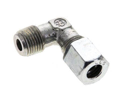1/8'' NPT Male x 6LL Zinc plated Steel 90 deg Elbow Cutting ring 100 Bar DIN 2353