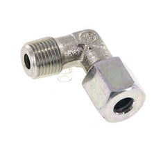 R 1/8'' Male x 5LL Zinc plated Steel 90 deg Elbow Fitting 100 Bar DIN 2353