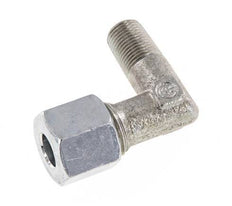 R 1/8'' Male x 8L Zinc plated Steel 90 deg Elbow Fitting 315 Bar DIN 2353