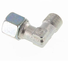 R 3/8'' Male x 10S Zinc plated Steel 90 deg Elbow Fitting 630 Bar DIN 2353