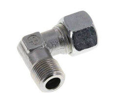 R 3/8'' Male x 12L Zinc plated Steel 90 deg Elbow Fitting 315 Bar DIN 2353