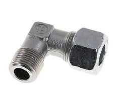 R 3/8'' Male x 12L Zinc plated Steel 90 deg Elbow Fitting 315 Bar DIN 2353