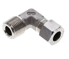 1/2'' NPT Male x 12L Stainless steel 90 deg Elbow Cutting ring 315 Bar DIN 2353