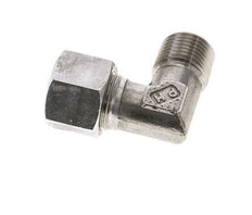 1/2'' NPT Male x 14S Stainless steel 90 deg Elbow Cutting ring 630 Bar DIN 2353
