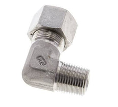 1/2'' NPT Male x 16S Stainless steel 90 deg Elbow Cutting ring 400 Bar DIN 2353