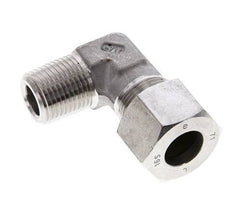 1/2'' NPT Male x 16S Stainless steel 90 deg Elbow Cutting ring 400 Bar DIN 2353