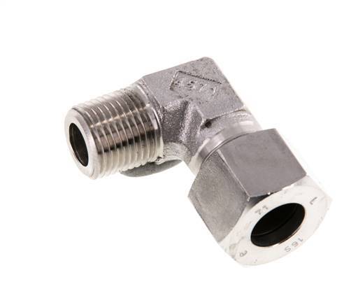 R 1/2'' Male x 16S Stainless steel 90 deg Elbow Fitting 400 Bar DIN 2353