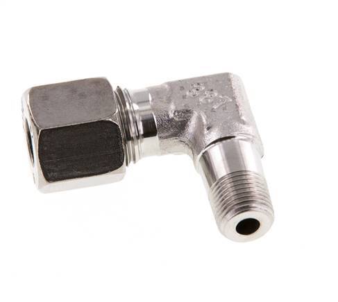 R 1/8'' Male x 8L Stainless steel 90 deg Elbow Fitting 315 Bar DIN 2353