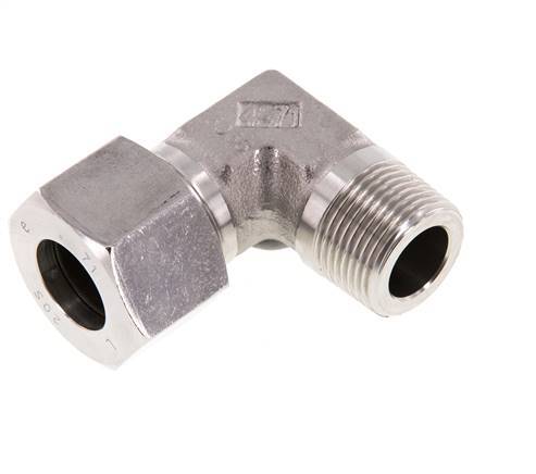 G 3/4'' Male x 20S Stainless steel 90 deg Elbow Fitting 400 Bar DIN 2353