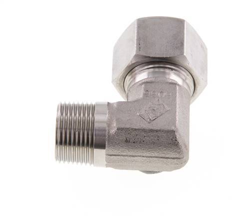 G 3/4'' Male x 20S Stainless steel 90 deg Elbow Fitting 400 Bar DIN 2353
