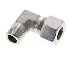 3/4'' NPT Male x 20S Stainless steel 90 deg Elbow Cutting ring 400 Bar DIN 2353