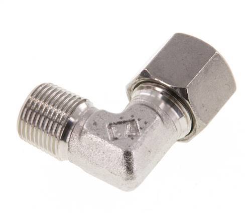 R 3/8'' Male x 10S Stainless steel 90 deg Elbow Fitting 630 Bar DIN 2353
