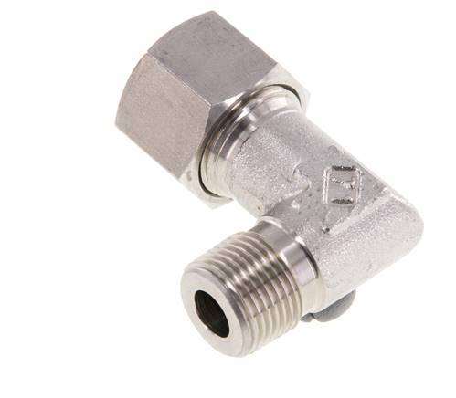 R 3/8'' Male x 12S Stainless steel 90 deg Elbow Fitting 630 Bar DIN 2353