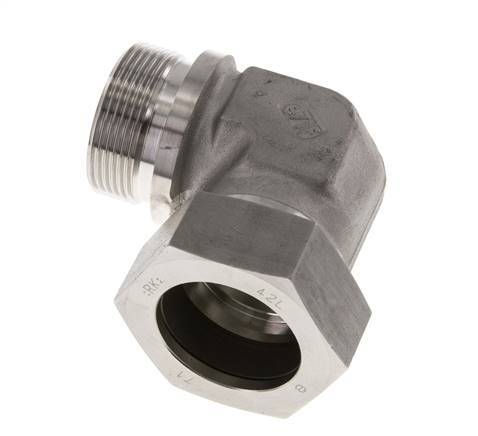 G 1 1/2'' Male x 42L Stainless steel 90 deg Elbow Fitting 160 Bar DIN 2353