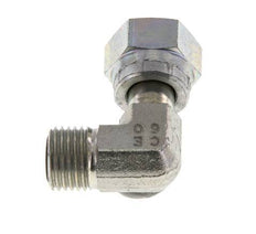 UNF 9/16''-18 x UNF 9/16''-18 M/F Zinc plated Steel 90 deg Elbow Fitting ORFS 630 Bar - Hydraulic