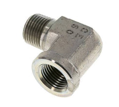 1/2'' NPT x 1/2'' NPT M/F Zinc plated Steel 90 deg Elbow Fitting 210 Bar - Hydraulic