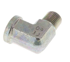 1/4'' NPT x 1/4'' NPT M/F Zinc plated Steel 90 deg Elbow Fitting 275 Bar - Hydraulic