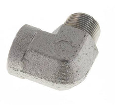 1'' NPT x 1'' NPT M/F Zinc plated Steel 90 deg Elbow Fitting 140 Bar - Hydraulic