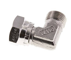 G 1/2'' M/F Stainless steel 90 deg Elbow Fitting 300 Bar - Hydraulic