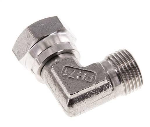 G 1/2'' M/F Stainless steel 90 deg Elbow Fitting 300 Bar - Hydraulic