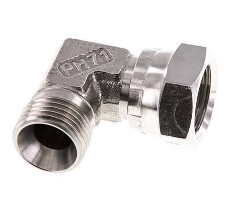 G 1/2'' M/F Stainless steel 90 deg Elbow Fitting 300 Bar - Hydraulic