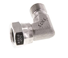 G 1/4'' M/F Stainless steel 90 deg Elbow Fitting 350 Bar - Hydraulic