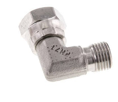 G 1/4'' M/F Stainless steel 90 deg Elbow Fitting 350 Bar - Hydraulic