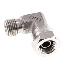 G 1/4'' M/F Stainless steel 90 deg Elbow Fitting 350 Bar - Hydraulic