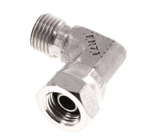 G 1/4'' M/F Stainless steel 90 deg Elbow Fitting 350 Bar - Hydraulic