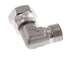 G 3/8'' M/F Stainless steel 90 deg Elbow Fitting 325 Bar - Hydraulic