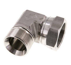 G 1 1/2'' M/F Stainless steel 90 deg Elbow Fitting 125 Bar - Hydraulic