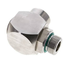 G 1'' M/F Stainless steel 90 deg Elbow Swivel Joint High-pressure 250 Bar - Hydraulic