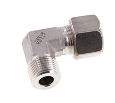 R 1/2'' Male x 14S Stainless steel 90 deg Elbow Compression Fitting 630 Bar DIN 2353