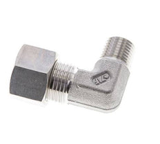 1/4'' NPT Male x 12L Stainless steel 90 deg Elbow Compression Fitting 315 Bar DIN 2353