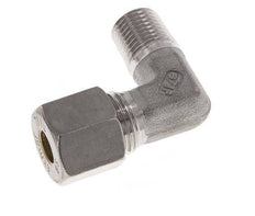 R 1/4'' Male x 8S Stainless steel 90 deg Elbow Compression Fitting 630 Bar DIN 2353