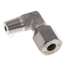 R 1/4'' Male x 8S Stainless steel 90 deg Elbow Compression Fitting 630 Bar DIN 2353