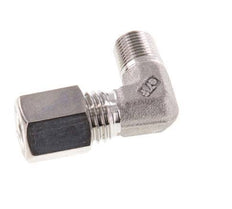 R 1/8'' Male x 6L Stainless steel 90 deg Elbow Compression Fitting 315 Bar DIN 2353