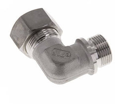 G 3/4'' Male x 22L Stainless steel 90 deg Elbow Compression Fitting 160 Bar DIN 2353