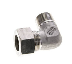 3/4'' NPT Male x 22L Stainless steel 90 deg Elbow Compression Fitting 160 Bar DIN 2353