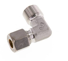 R 3/8'' Male x 8L Stainless steel 90 deg Elbow Compression Fitting 315 Bar DIN 2353